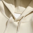 thumbnail image 5 of Men Casual Pullover Hoodie Loose Trendy Drawstring Pocket Solid Long Sleeve Tops Baggy Hooded Sweatshirt S-3XL (Small, Yellow), 5 of 5