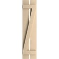 thumbnail image 2 of Ekena Millwork 11 1/2"W x 66"H Rustic Two Board Spaced Board-n-Batten Smooth Faux Wood Shutters w/Z-Board (Per Pair), Primed Tan, 2 of 11