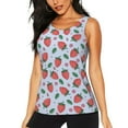 thumbnail image 3 of Goofa Strawberries Printed Womens Workout Tops for Women Sleeveless Yoga Shirts Athletic Running Tank Tops Sleeveless Gym Clothes Workout Apparel-, 3 of 9