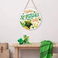 thumbnail image 3 of MXTPOV Happy St.Patrick's Day Ornaments for Tree, Shamrock Hat Welcome Sign for Front Door, St Patricks Day Decorations, Lucky Irish Sign for Wall Home Decor, 3 of 5