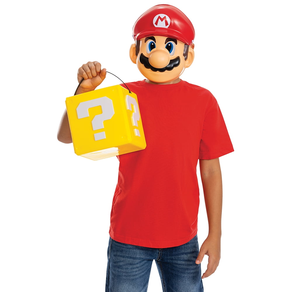 Disguise Super Mario Bros Treat Pail, Official Super Mario Costume Accessory