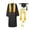 Style1-Black girls summer outfits, variant on 4 Pieces Girls Graduation Gown and Cap Set 2026 with Honor Cord and Stole, Solid Color Long Sleeve Academic Outfit for Preschool Elementary High School Ceremony 5-22 Years