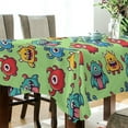 thumbnail image 5 of Yayeee Tablecloths 54" x 54" Rectangle Wrinkle Resistant Party Table Cover, Cute Monsters Pattern, 5 of 8