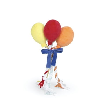 BARK Stuffed Plush Tug Dog Toy - Shred Balloons