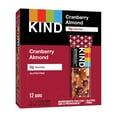 thumbnail image 2 of KIND Bars, Cranberry Almond + Antioxidants with Macadamia Nuts, Gluten Free, Low Sugar, 1.4oz, 12 Count, 2 of 2