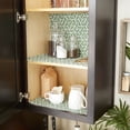 thumbnail image 3 of Artichoke Green Abstract Leaf Fabric Shelf Liner 12x10 (Set of 2), 3 of 4