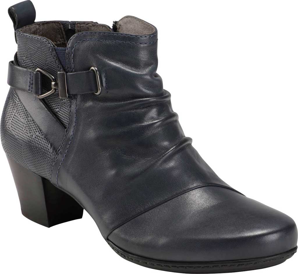 Women's Earth Calgary Halifax Ankle Bootie Admiral Blue Leather 10 M