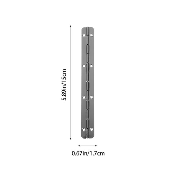 NICEXMAS 10pcs Piano Hinges Heavy Duty Continuous Hinge 180 Degree Piano Furniture Hinge