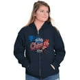 thumbnail image 3 of Chicago Distressed Second City Urban Unisex Fleece Graphic Zip Up Hoodie Brisco Brands 2X, 3 of 5