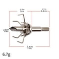 thumbnail image 5 of 12PCS Broadhead Small Game Tips Screw In Points for Outdoor and Practice, 5 of 8