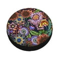 thumbnail image 3 of Bingfone Vintage Floral Spare Tire Cover Weatherproof Universal Wheel Protectors For Rv Camper Travel Trailer Suv Truck 14 Inch, 3 of 9
