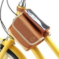 thumbnail image 5 of sixthreezero Bike Bag Front Frame, Waterproof Bicycle Pannier, Double Sided, Phone Holder, Orange, 5 of 6