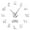 Silver,27inch, variant on Labrador Retriever Poodle Dogs Portrait Labradoodle Puppy DIY Large Wall Clock Giant Frameless Non ticking Wall Hanging Watch(Black,27inch)