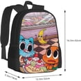 thumbnail image 2 of The Amazing Anime World Of Gumball Backpack Cartoon BBackpack Casual Travel Backpack Lightweight Backpack Unisex, 2 of 6