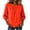 Orange, variant on Tops For Women Summer Crew Neck Three Quarter Sleeve Trendy Casual Solid Streetwear Office Weekend Errands Travel Outfit Polished Daytime Brunch Workday
