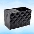 thumbnail image 2 of 1pc Double Slots Scissors Holder Hair Clips Storage Box Hairdressing Tools Organizer for Home Shop Black, 2 of 6