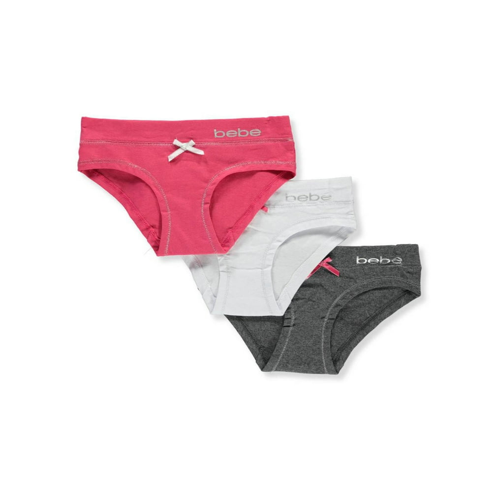 bebe Bebe Girls' 3Pack Hipster Panties (Big Girls)