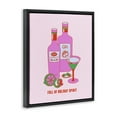 thumbnail image 3 of Stupell Industries Eclectic Funny Holiday Spirit Drinks Black Floating Frame Canvas Art, 17 x 21, by House of Lulu, 3 of 8