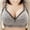 Gray, variant on Jacenvly Wireless Bras for Women Support Plus Ladies Fashion Wire Free Printing Comfortable Push up Hollow out Bra Underwear