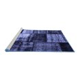 thumbnail image 2 of Ahgly Company Machine Washable Indoor Square Persian Blue Bohemian Area Rugs, 5' Square, 2 of 4