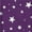 Purple-Stars, variant on INSPIRE CHIC Women's Printed Square Neck Short Sleeve A-Line Prom Dress XS Blue-Stars