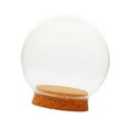 thumbnail image 4 of Clear Glass Dome Decor Keepsake Display Case Glass Dome with Base 10cm, 4 of 8