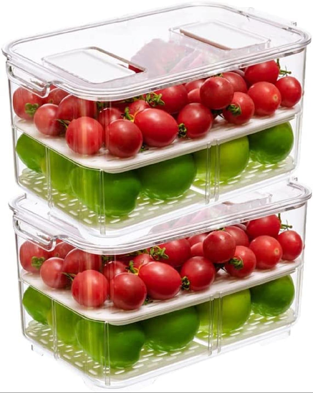 Fridge Orgenizer Vegetable Fruit Storage Containers Refrigerator