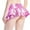 Pink, variant on FcBaudy Skirts for Women, Midi Dresses for Women, Summer Dresses for Women Women's Casual Fashion Shiny Flared Pleated A-Line Mini Skirt Women Dress