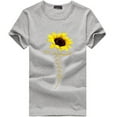 thumbnail image 2 of Babysbule Women's Tops Women Girls Plus Size Sunflower Print Tees Short Sleeve T Shirt Blouse Tops, 2 of 4