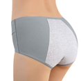 thumbnail image 4 of Gibobby Pantys para Mujer Ropa interior menstrual para mujer de algodón Pantalones menstruales antifugas de algodón Ropa interior menstrual a de(Gris， XXL), 4 of 5