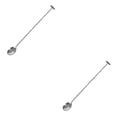 thumbnail image 1 of Wosthever Cuchara de barra de acero inoxidable con mango largo patrón agitador mezcla cucharas agitadoras Barware bebida hogar tipo 6 Tipo 6 2piezas, 1 of 6
