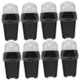 thumbnail image 5 of FUTUREORYY Flower Planting Container Plastic Flowerpot Square Home Gardening 8Pcs, 5 of 8