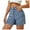 Blue, variant on JIKNTTR Women Jorts Jeans Shorts Womens High Waist Jean Shorts Wide Straight Leg Microelastic Long Denim Mom Shorts Summer Casual Shorts