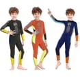 thumbnail image 1 of Children's One Piece Wetsuit Boys Long Sleeve Thermal Swimsuit Iy, 1 of 3