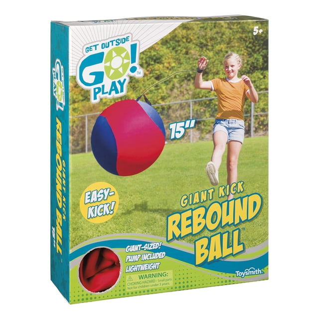 Pelota Kick Rebound Toysmith Giant de 15 cm con correa de muñeca y bomba