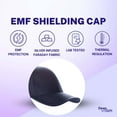thumbnail image 2 of Radiation Shielding Anti EMF Cap, 5G and RF Blocking Unisex Hat, Lab tested, Developed in Canada, Navy Blue Colour, 2 of 4