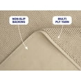 thumbnail image 3 of American Soft Linen, Slip Reducer Bath Rug, 100% Cotton 20x34 inches, Soft Absorbent Bath Mat Rugs, Beige, 3 of 6