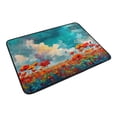 thumbnail image 6 of Bathroom Sets Curtain and Rug Sets 23.6x15.7 in Non-Slip Mat and 60x72 in Shower Curtain for Home Bath Dcor Beautiful Flower Field, 6 of 8
