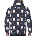 thumbnail image 7 of Fotbe Men's Hoodie with Llamas 1 Pattern - Kangaroo Pocket Pullover Hooded Sweatshirt, Perfect for Daily Wear, Travel, and Home-3X-Large, 7 of 7
