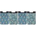 thumbnail image 1 of 4 Pcs  Mobile Phone Back Cards Bag Smartphone Back Pouches Cell Phone Back Wallet, 1 of 6