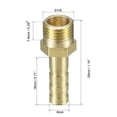 thumbnail image 2 of Brass Barb Hose Fitting Connector Adapter 6mm Barb x G1/8 Male Pipe 5pcs, 2 of 5