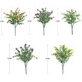 thumbnail image 3 of Lote De 5 Ramos De Flores Artificiales. Plantas verdes resistentes a los rayos ultravioleta, 3 of 5