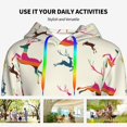 thumbnail image 6 of Hoodies for Women - Colorful elk Comfrt Colour Drawstring Women'S Fashion Hoodies & Sweatshirts, Fall Outfits Clothes for Women 2024 Pullover with Kangaroo Pocket, 6 of 7
