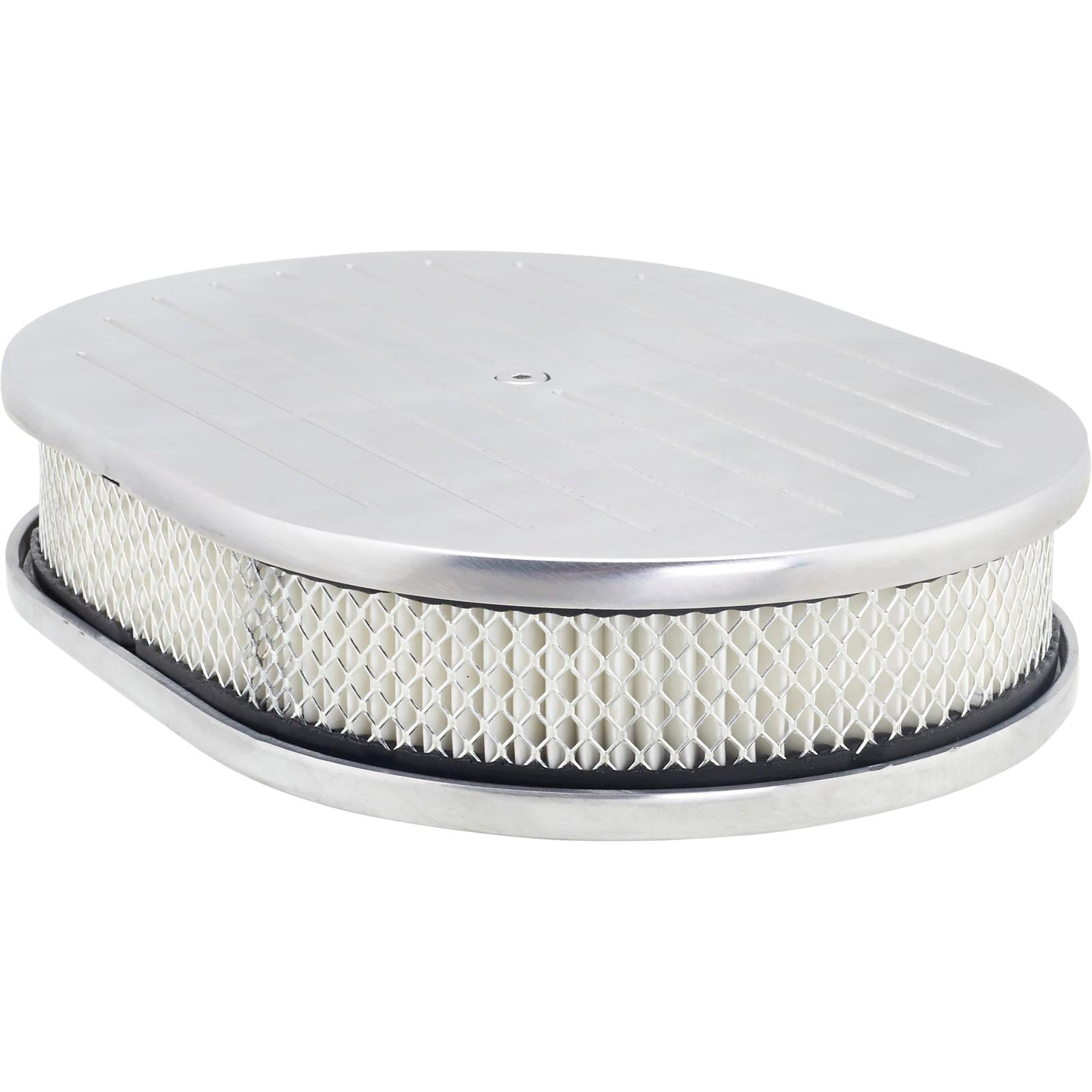 Air Cleaner Large Oval Plain Polished 