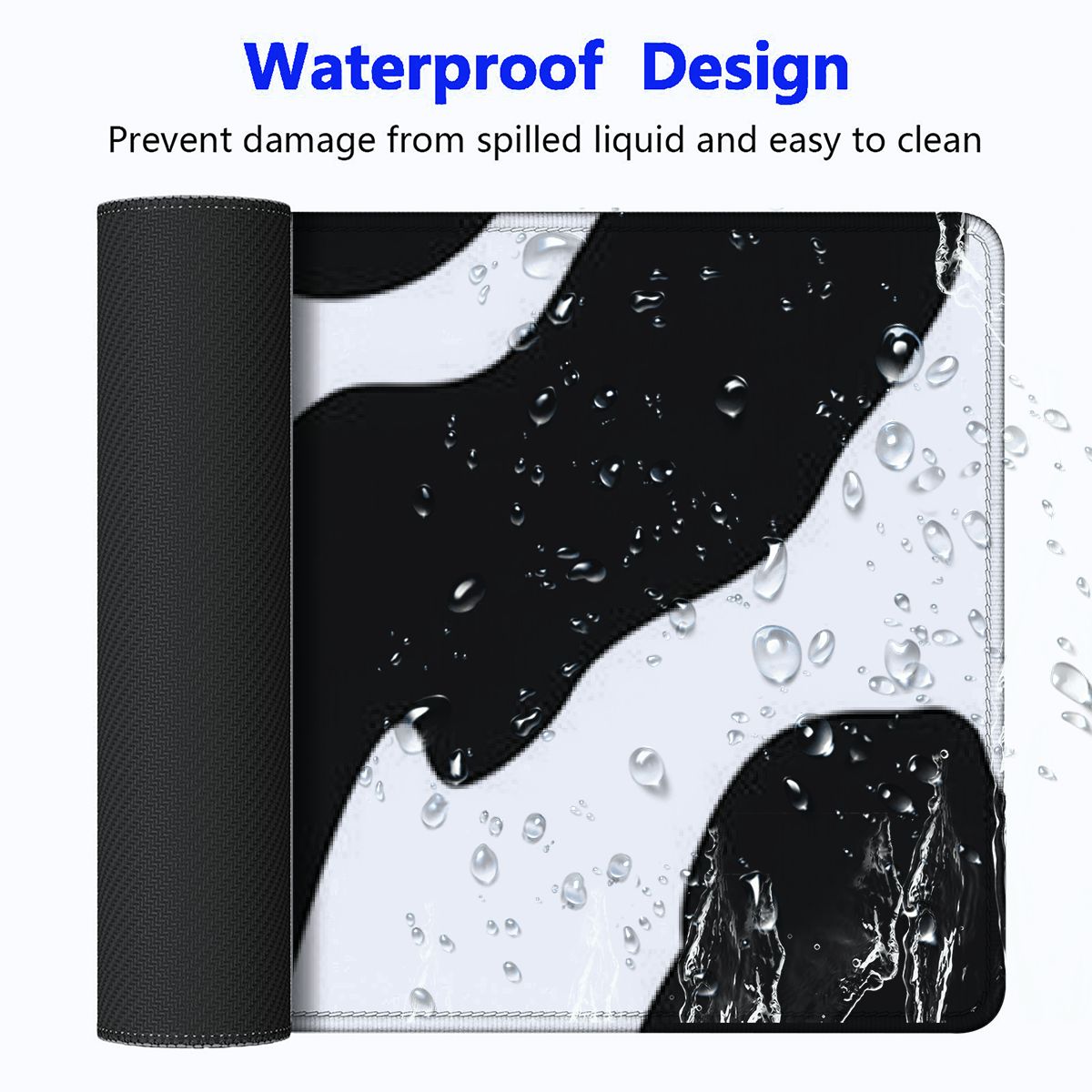 Heduofu Keyboard Wrist Rest and Mouse Pad with Wrist Support Ergonomic Coaster,Memory Foam,Easy Typing Pain Relief,Large XL Desk Mat Cute Cow Print 31.5x11.8 in
