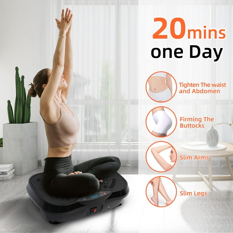 Free Shipping! Rican Vibration Plate Exercise Machine Full Body Workout Platform with Loop Bands Remote Control Black - Walmart.com Free Shipping! Rican Vibration Plate Exercise Machine Full Body Workout Platform with Loop Bands Remote Control Black - Walmart.com