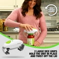 thumbnail image 3 of RoboTwist Electric Automatic Jar Opener for Seniors Arthritis One Touch for Jars of all Sizes As Seen on TV White, 2 Pack, 3 of 8