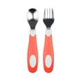 thumbnail image 2 of Juego de Cuchara y Tenedor Dr. Brown's Suave Coral 12m+, 2 of 3