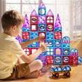 thumbnail image 3 of Bloques de construcción magnéticos MSKOLER, 80 unidades, para niños de 2 a 8 años, 3 of 8
