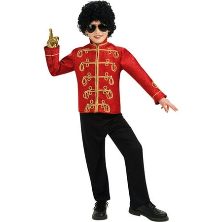 Michael Jackson Red Military Jacket Deluxe Child Halloween Costume